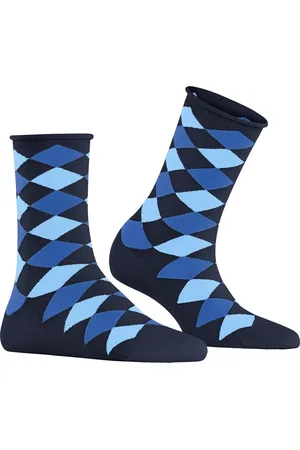 Burlington Sandy damessokken - blauw (marine)
