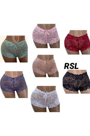 Merkloos Dames hipster 7 pack met kant XXL 40-42
