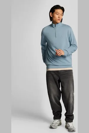 Lyle & Scott Trui Lyle&scott Superfine Quarter Zip Sweaters Ml2258ton