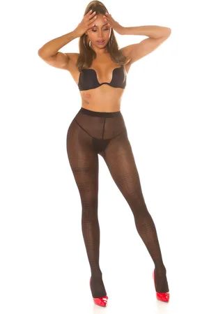 Merkloos Tijdloze panty met patroon