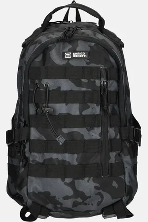 Enrico Benetti Arizona rugzak zwart camouflage