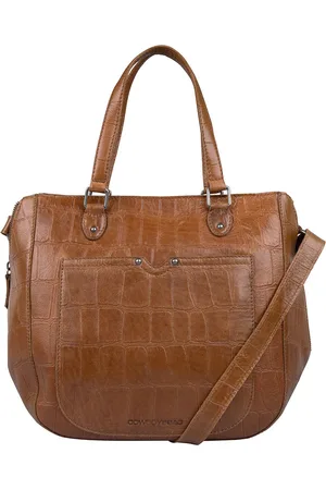 Cowboysbag Big Croco Handbag Midvale Fawn