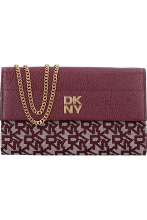 DKNY Rosa Portemonnee Leer 20 cm