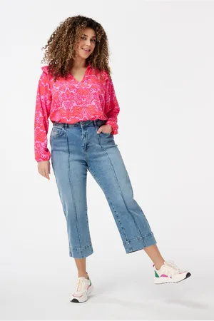 MS Mode Jeans Straight leg jeans met stiksel detail