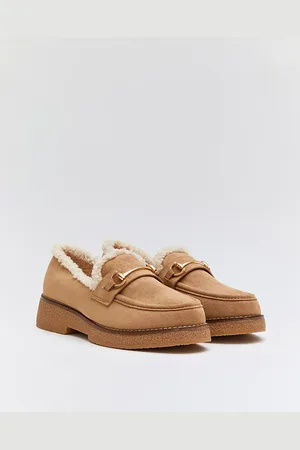 Buonarotti Dames Loafers - Mocassins - Beige - Suedine