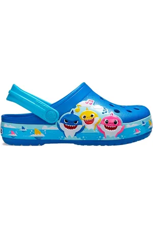 Crocs Fun Lab Baby Shark Band Kleuter Klompen Blauw EU 19-20 Meisje