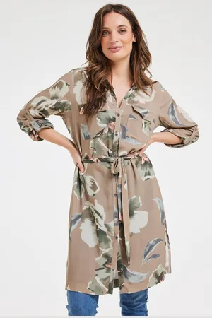 DIDI Dames Tunic Pepper Taupe Mazzo print maat 38