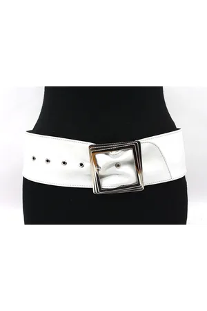 A-zone Dames nappa heup/taille riem - dames riem - 8 cm breed - - Echt Soft Nappa Leder - Taille: 85cm - Totale lengte riem: 100cm