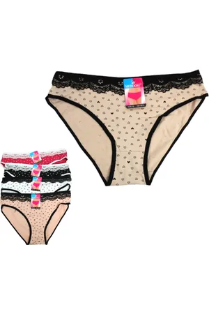 Merkloos Slips - 3-Pack - 3 Katoenen damesslips