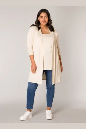Base Level CURVY Ayla Long Vest - - maat X-0(44)