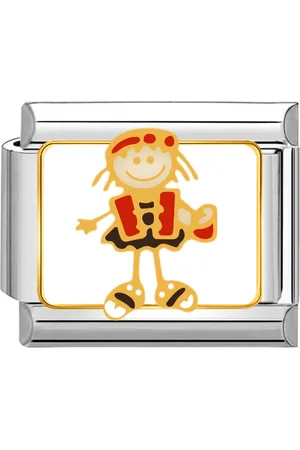 quiges Schakel - Bedel - 9mm - charms - Feestje meisje - Geschikt voor - Nomination- armband - Schakelarmband - italy bedels armband