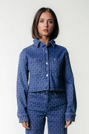 Colourful rebel Olle Logo Denim Blouse- XL