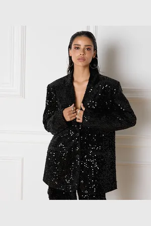 Refined Department Blazer Knitted Oversized Blazer Bodi R2411467608 999 Black Dames