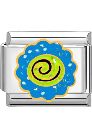 quiges Schakel - Bedel - 9mm - charms - Kleurrijk - Hypnose - Geschikt voor - Nomination- armband - Schakelarmband - italy bedels armband