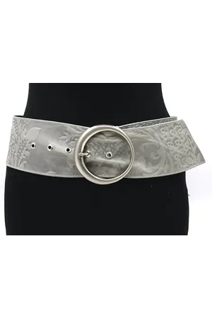 A-zone Dames nappa taille/heupriem - dames riem - 8 cm breed - - Echt Soft Nappa Leder - Taille: 95cm - Totale lengte riem: 110cm