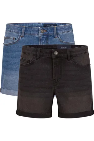 Noisy May Dames Short Broeken BeLucky 2er Pack regular/straight Fit Veelkleurig Volwassenen 2 Pack Korte Jeans Broeken