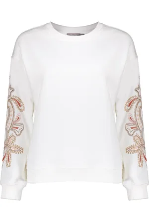 Geisha Trui Trui Artwork Mouwen 52140 24 Off-white Dames