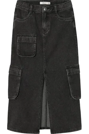 NAME IT Kids meisjes rok KYLIE Black Denim
