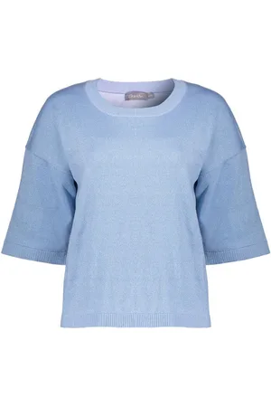 Geisha Trui Gebreide Trui Met Lurex 54037 14 Blue Lurex Dames