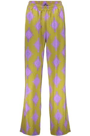 Geisha Broek Aztec Broek 51225 20 Green/purple Dames