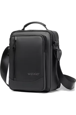 Merkloos WoYoW® - Heren Schoudertas - Waterdicht Crossbody Tas - Grote Capaciteit - Business Messenger Bag - Handtas - PU Leer - Zwart