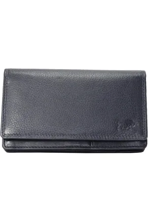 ARRIGO BELLO Dames Portemonnee Donderblauw Leer RFID ( Anti-Skim) - Ideale Dames Portemonnee