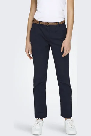 JDY Jacqueline de Yong Broek chicago Mw Belted Chino Pants Pn 15311897 Night Sky Dames