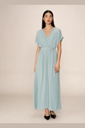 Grace & Mila Papillon maxi-jurk met strikceintuur