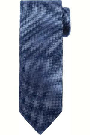 Suitable Zijden stropdas Denim - Effen - Heren das - Breedte: 7 cm