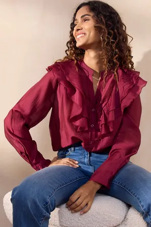 LolaLiza Blouse C Butterfly 05702752 1496 Rasperry Dames