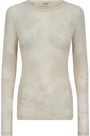 Mos Mosh 170330 Loretta Velvet leafy blouse