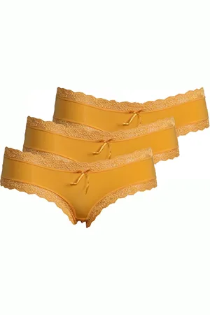 J&C JackyCeline Dames string / hipster 3-pack kant 1610/1604 - Kanten ondergoed - Kanten ondergoed - Microfiber - XL