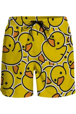 Merkloos Leuke zwembroek met bad eenden - Eend - Grappige zwembroek - Zwemmen - Print - Strand - Goede kwaliteit