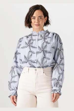 NUKUS Jenna Blouse Embroidery Blouses Dames -