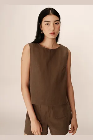 Grace & Mila Pepino cropped top mouwloos