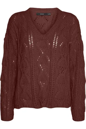 VERO MODA VMNEWERINSTRUCTURE LS V-NK PULLOV GA BOO - Dames - Gebreide truien
