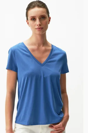 Jimmy Key Rechte Pasvorm V-Hals Korte Mouw Basic T-Shirt