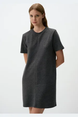 Jimmy Key Ronde Hals Kort Mouw Casual Mini Jurk