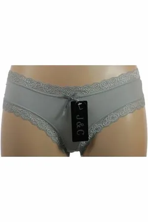 J&C JackyCeline Dames string / hipster 3-pack kant 1610/1604 - Kanten ondergoed - Kanten ondergoed - Microfiber - M