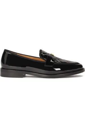 Kazar Lacquered loafers decorated with quilting