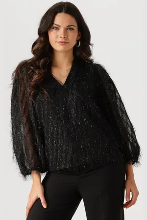 Jansen Amsterdam Ff178 Puffed 3/4 Sleeve Top Blouses Dames -