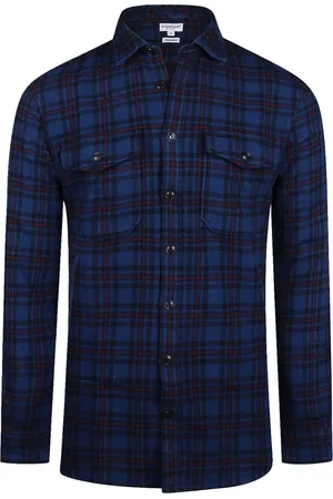 McGregor Overshirt Tartan Ruit Donkerblauw