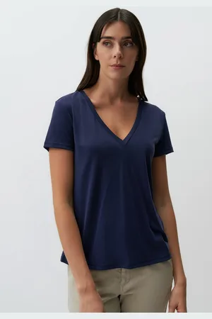 Jimmy Key Rechte Pasvorm V-Hals Korte Mouw Basic T-Shirt