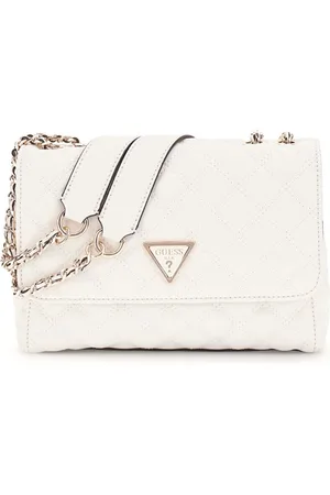 Guess Schoudertas Giully Two Compartment Convertible Flap Crème