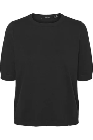 VERO MODA VMSABA PLAIN SS O-NECK PULLOVER GA NOOS Dames Trui