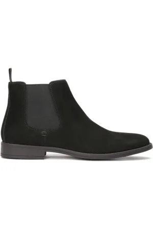 Kazar Black nubuck Chelsea boots