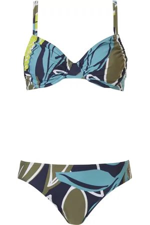 Pastunette Dames Bikini - Floral Leaves - /Groen