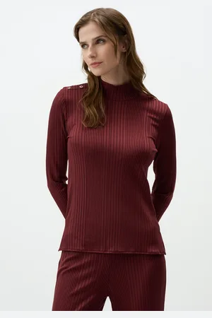 Jimmy Key Coltrui Lange Mouwen Gebreide Blouse