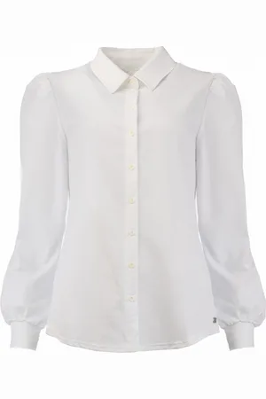 TQ-Amsterdam Blouse Evelien Ls Basic Travel 00tq052a Ls White Dames