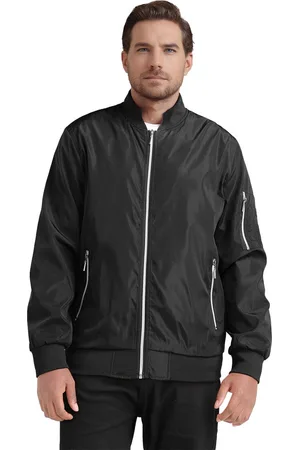 Allthemen Heren Overgangsjack Met Opstaande Kraag - Rits Vrijetijdssportjack - 2XL